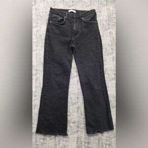 Zara Women's Straight Leg Black Jeans